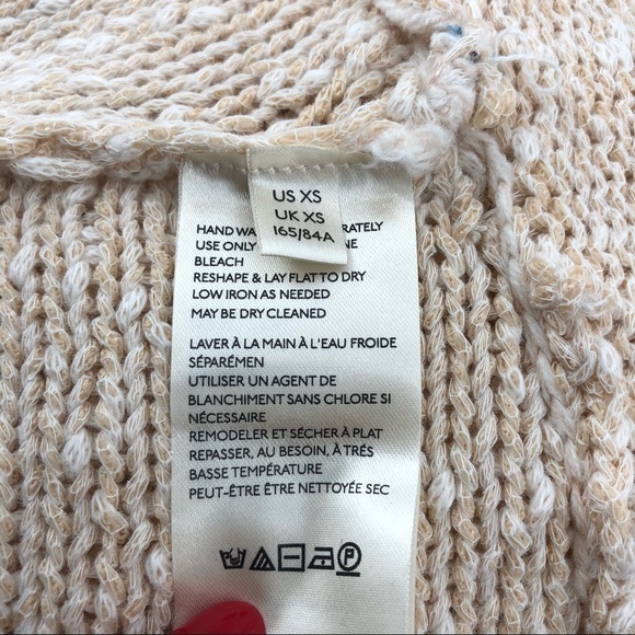 Free People Ivory Bright Lights V-Neck Sweater - Picture 8 of 8